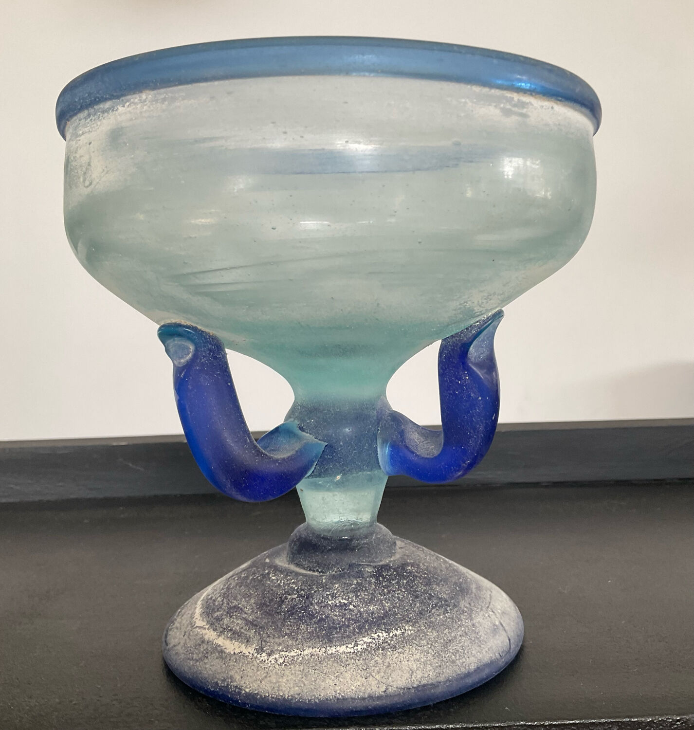 Empty pocket "Scovo" stand cup in Murano glass