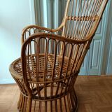 Rattan armchair