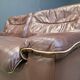 De Sede DS66 chocolate leather sofa set, 1960s