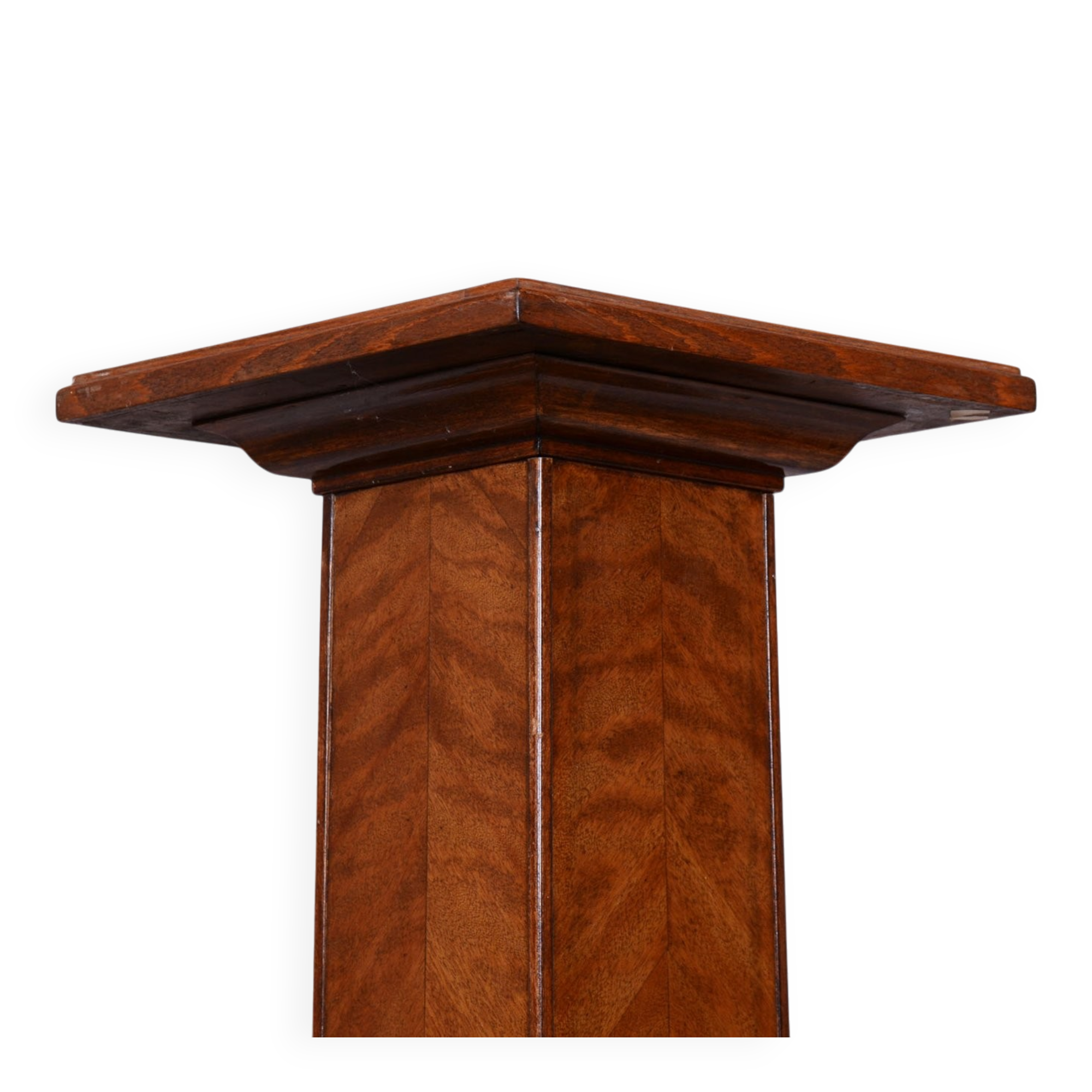 Art Deco Pedestal in Spruce and Oak, 1920s