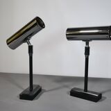 Luminaires murales space age en chrome pour le personnel, ensemble de 2, années 1970