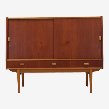 Teak highboard, Danish design, 1960s, production: Denmark