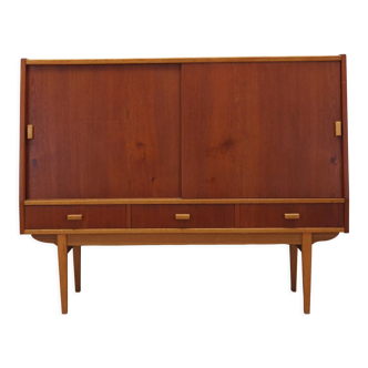 Teak highboard, Danish design, 1960s, production: Denmark