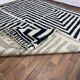 Large handmade pure natural wool Berber rug size 3/4 m