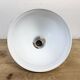 Vintage Industrial Beige Painted Pendant Lamp