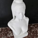 Large bust Marianne H:64cm B. Bardot in plaster
