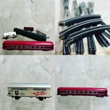 Lot of old toy trains & rails 1970/1980