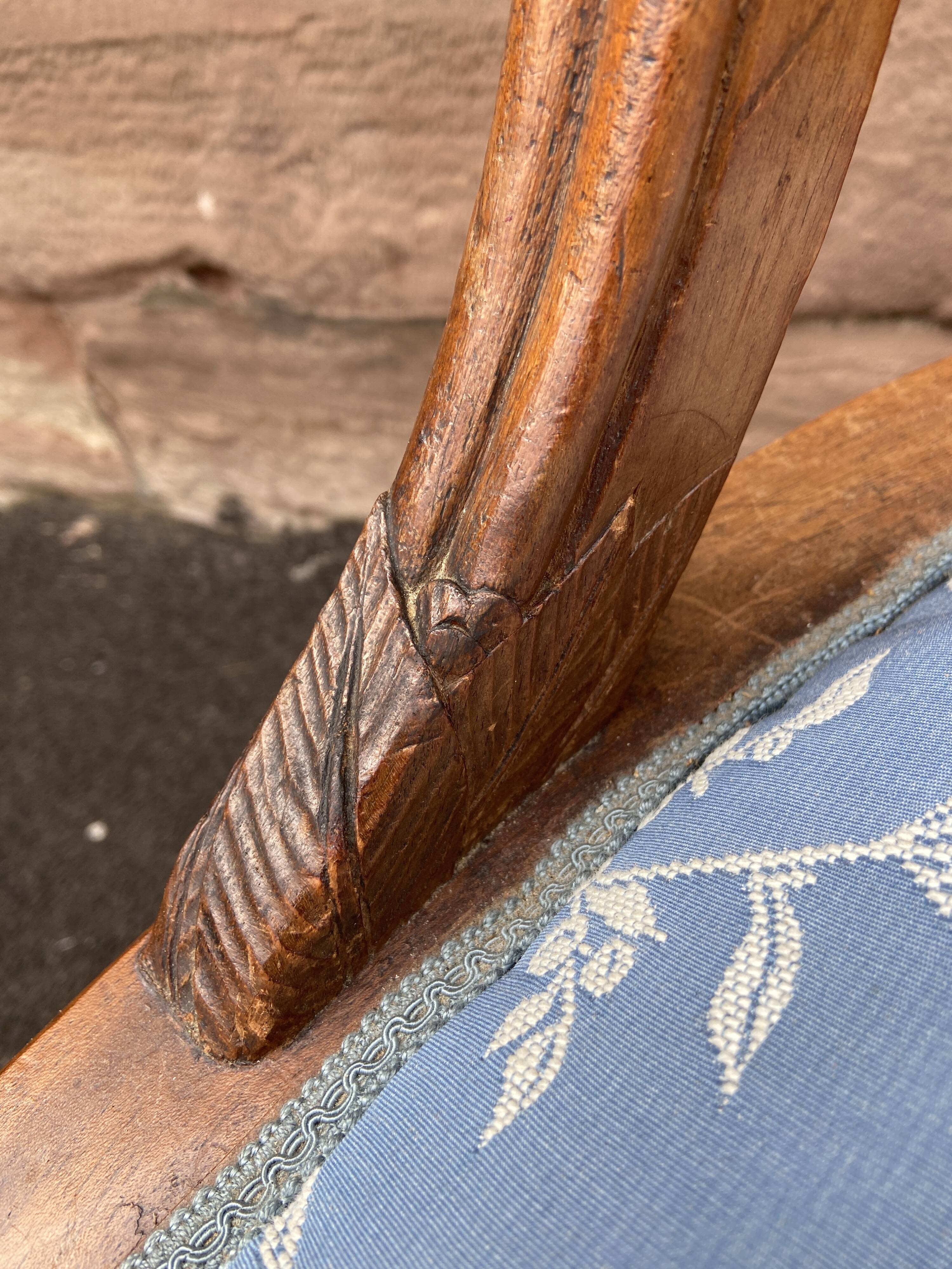 Office armchair gondola art deco mahogany 1930