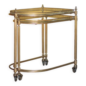 Vintage sideboard, living room furniture, nesting side tables, accent furniture.