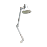 Old articulated workshop lamp in painted metal