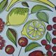 Plat à tarte / gâteau vintage motif fruits Grünstadt - Années 1960