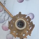 Antique chandelier with its papillae, reflection changing according to exposure