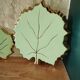 Ceramic trivet and coaster – leaf pattern, year