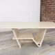 Table basse en travertin design des années 70