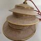 Set of 3 Clichy glass pendant lights
