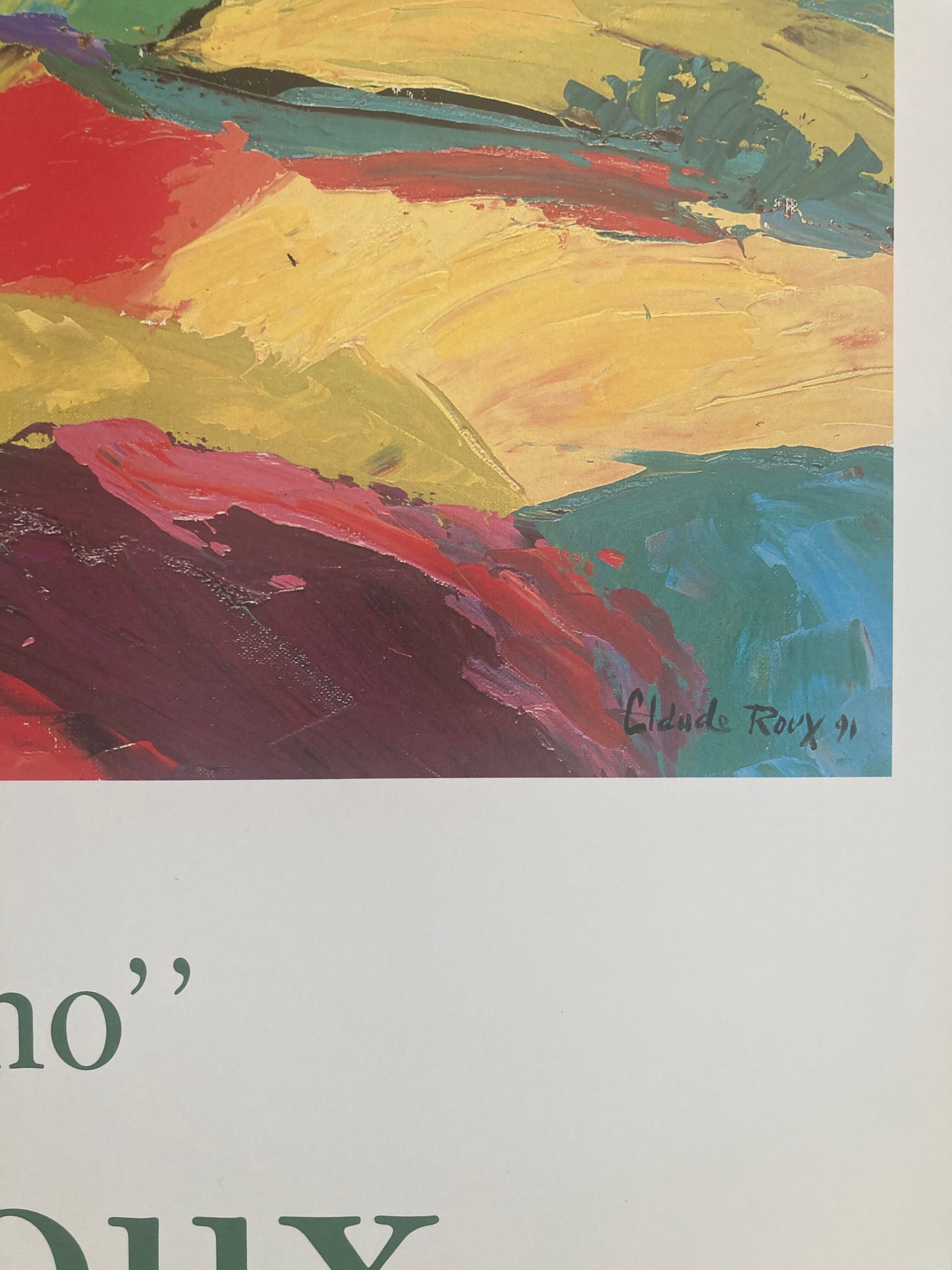 Affiche de Claude Roux Gallerie La différence Antibes 1991