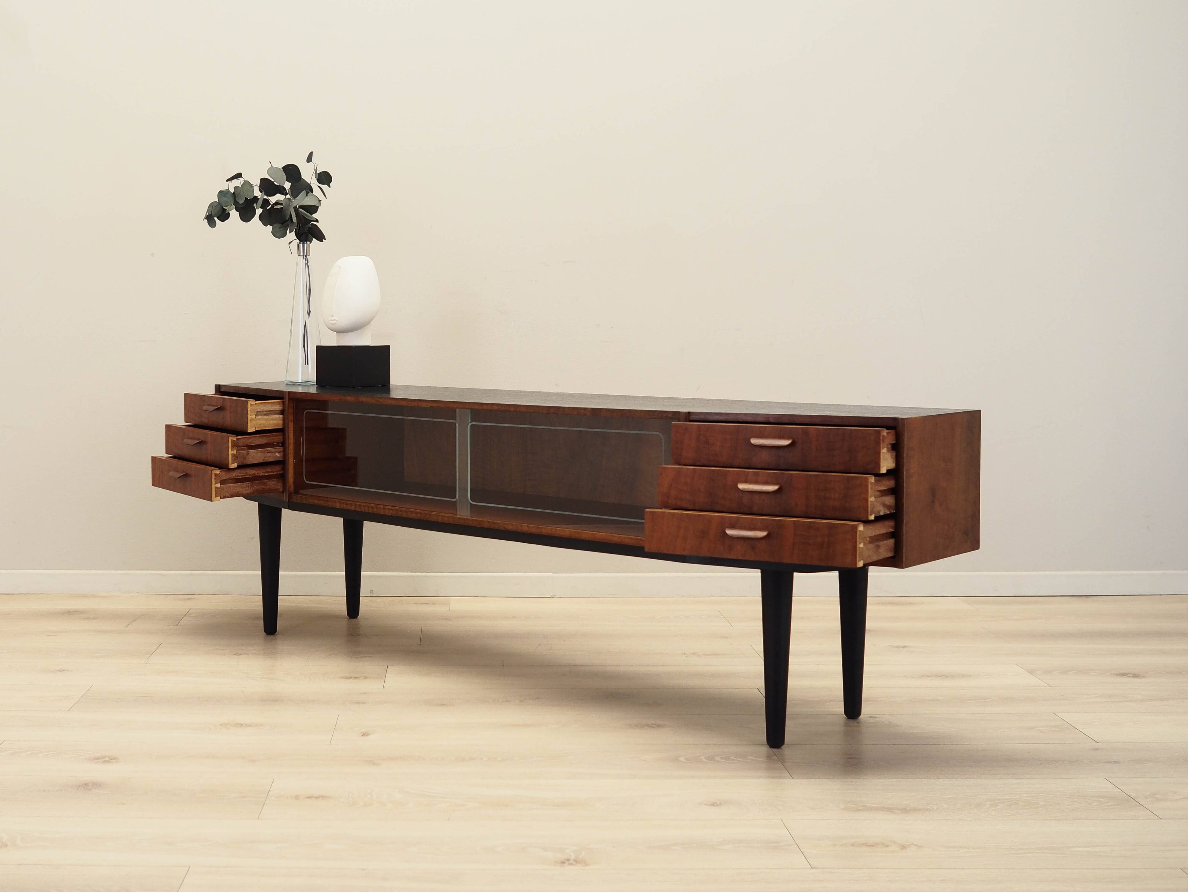 Walnut lowboard, Danish design, 1960s, production: Denmark