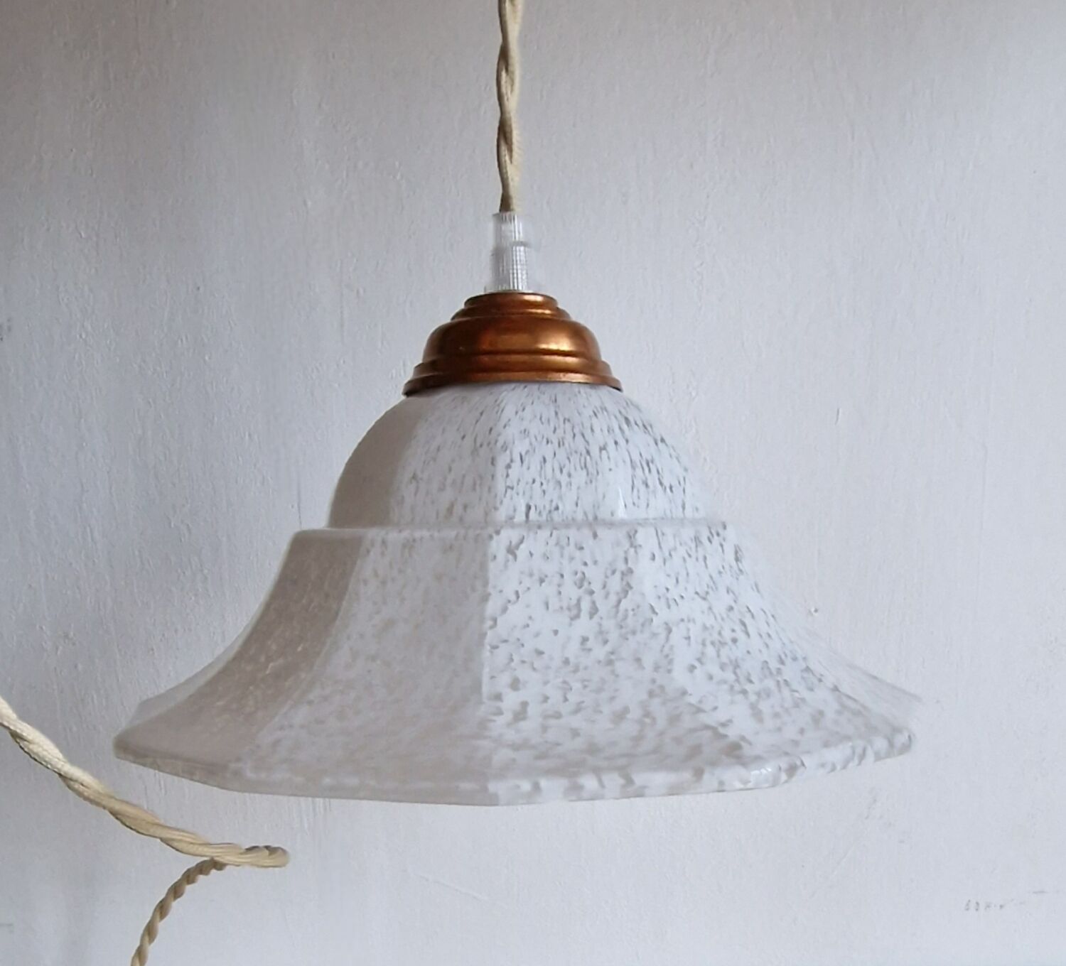 Art Deco Clichy glass pendant lamp