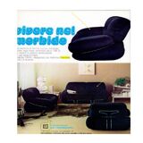 Pair of vintage armchairs by Adriano Piazzesi 1970s