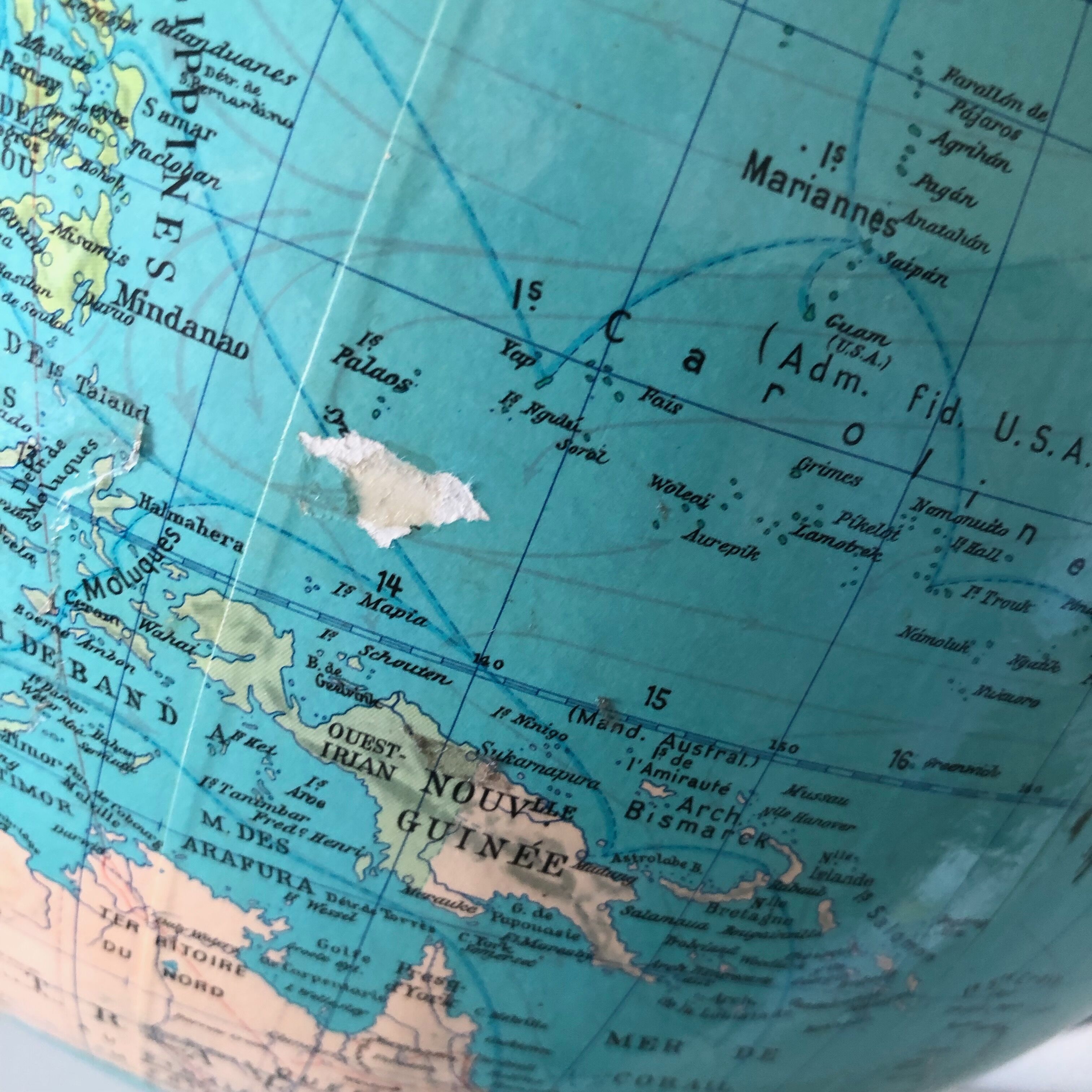 German globe Columbus, 1960 - 48cm