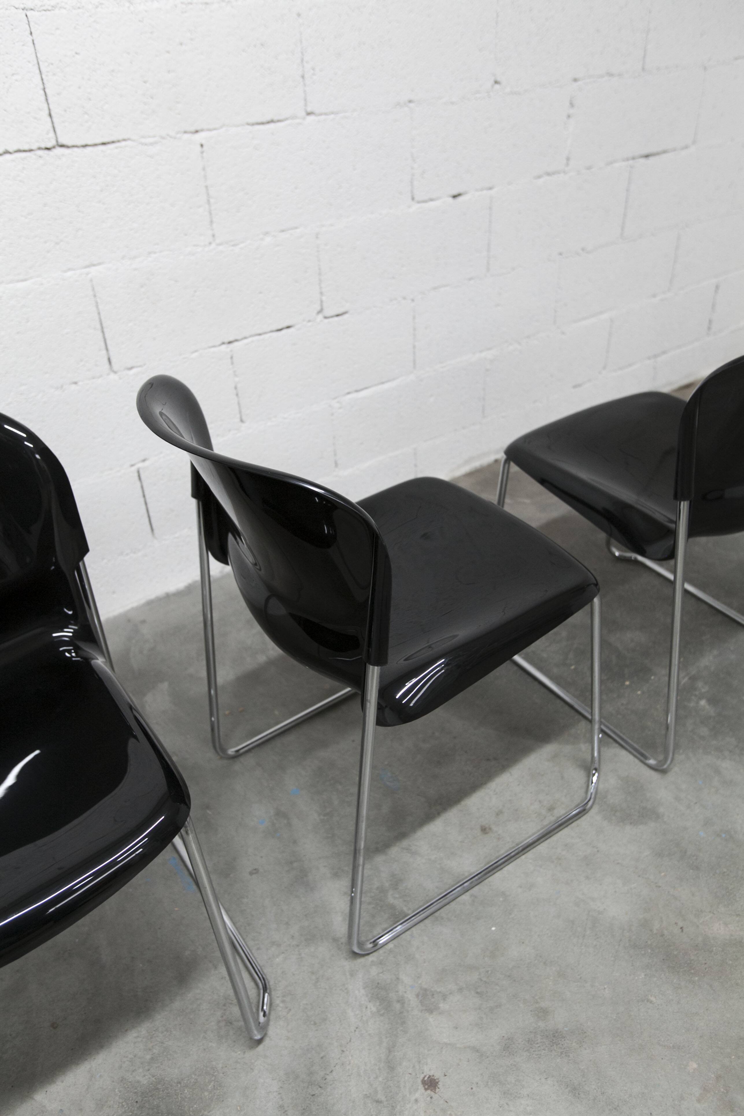 Set of 29 stackable SM400 chairs designed by Gerd Lange in 1980 by Drabert