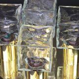 Large glass ice chandelier from Murano by Kalmar, Austria, 1960s.