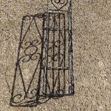 Antique wrought iron planter