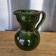 Authentic green ceramic jug Lou Pignatier Vallauris vintage