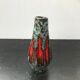 Former pitcher style art deco blue ceramics - vintage red