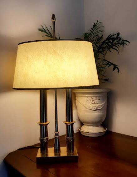 Hollywood Regency style hot water bottle lamp, circa 1960