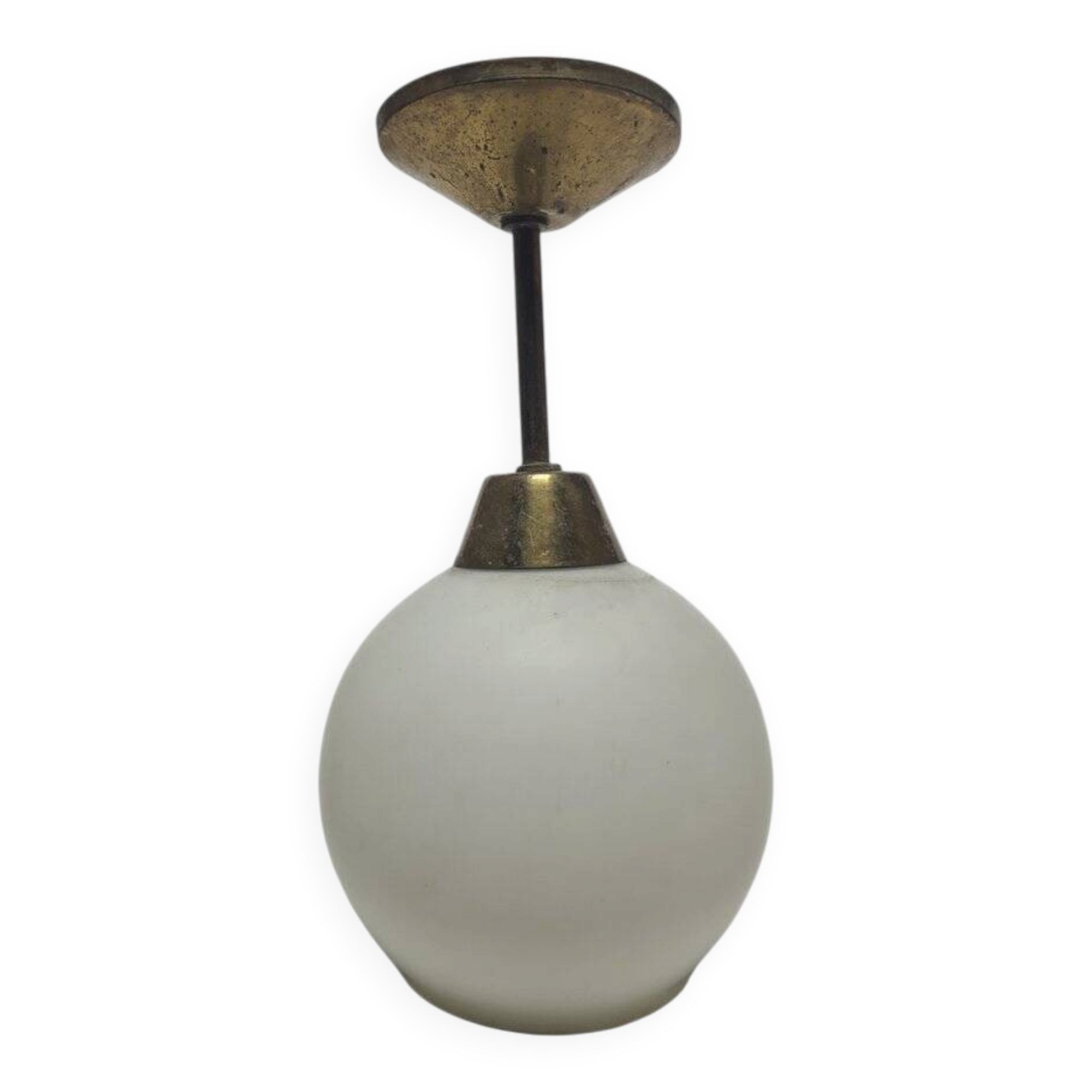 Lampe suspendue Art Déco, Pologne, années 1950