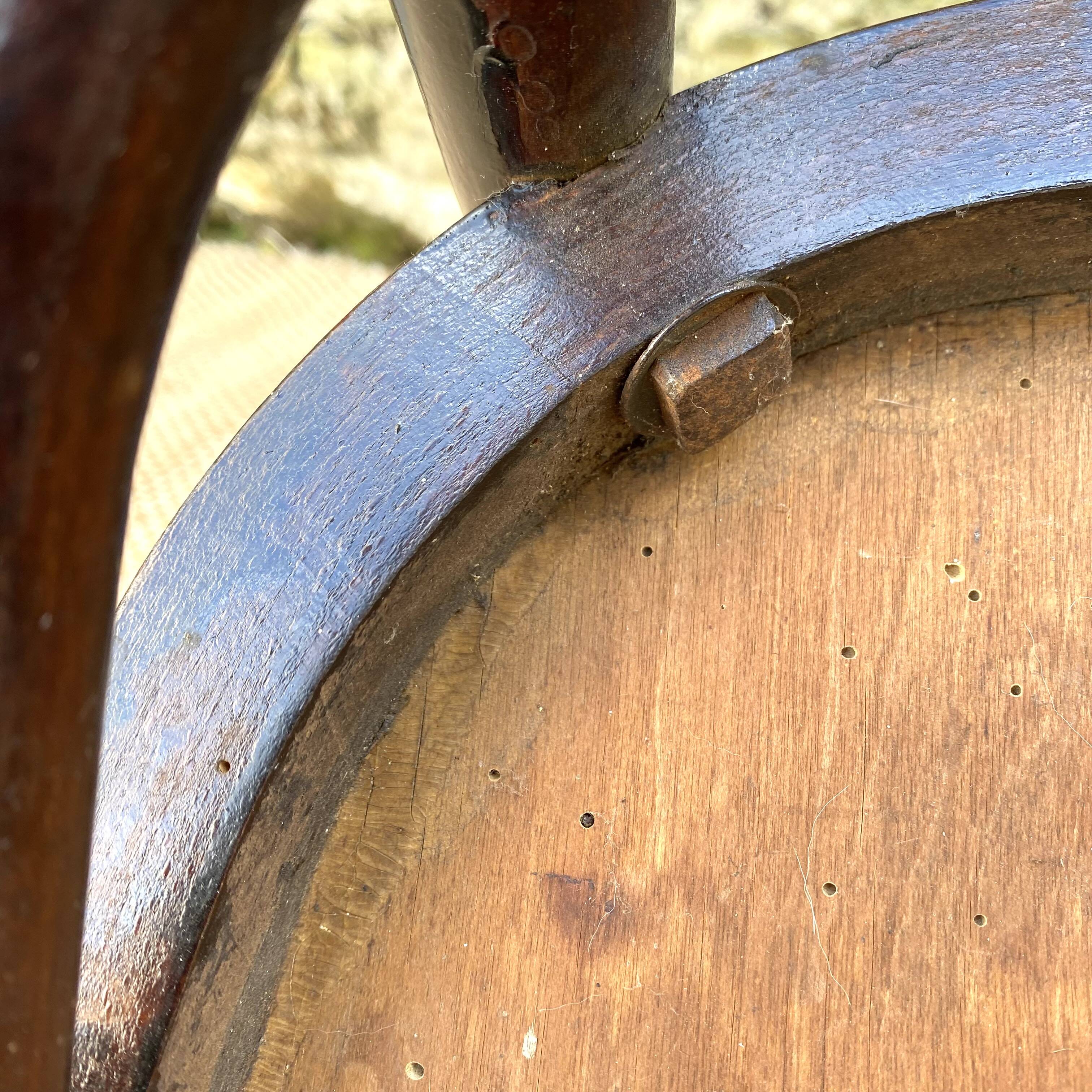 Pair of Thonet bistro chairs with flower decor, art nouveau