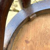 Pair of Thonet bistro chairs with flower decor, art nouveau