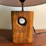Solid wood table lamp