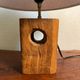 Solid wood table lamp