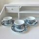 Cups and saucers Rivanel France 1970