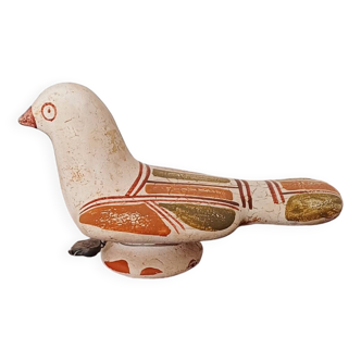 Vintage Greek art pottery dove