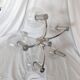 5-branched chandelier by Sciolari, Italy, space age, 1970