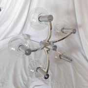 5-branched chandelier by Sciolari, Italy, space age, 1970