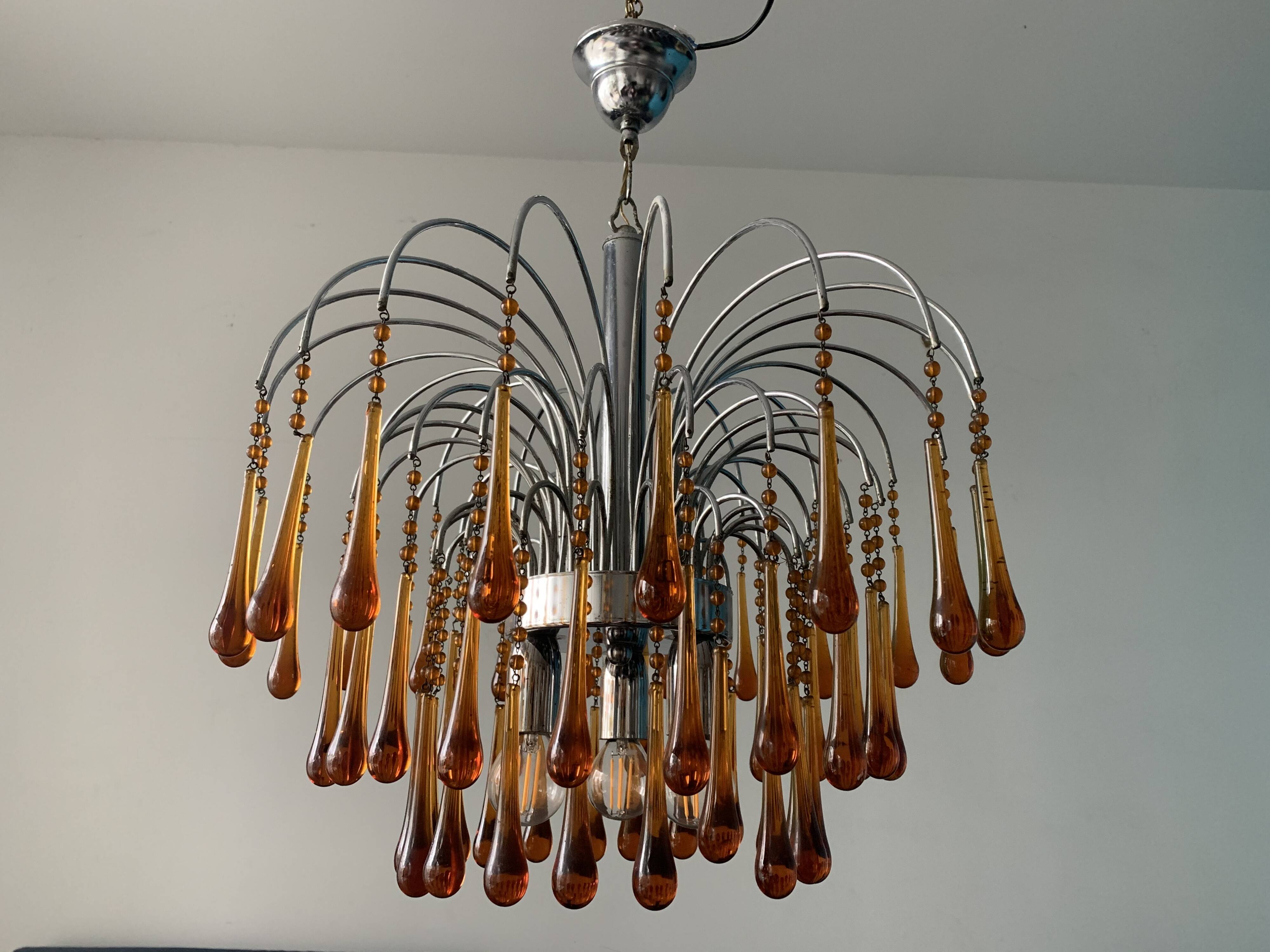 Paolo Venini chandelier for Muran from 1960