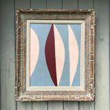 Abstract painting on panel