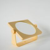 Small cream plastic bathroom mirror to attach, 1970s