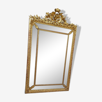 Louis XVI style mirror 186 x 106 glazing beads