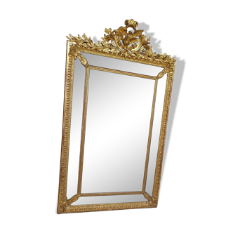 Louis XVI style mirror 186 x 106 glazing beads