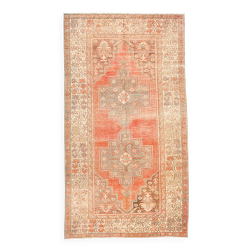 4x8 Vintage Red & Brown Classic Persian Rug, 135x246Cm
