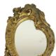 Old Gold Hand Mirror Make Up Mirror Classic Baroque Style