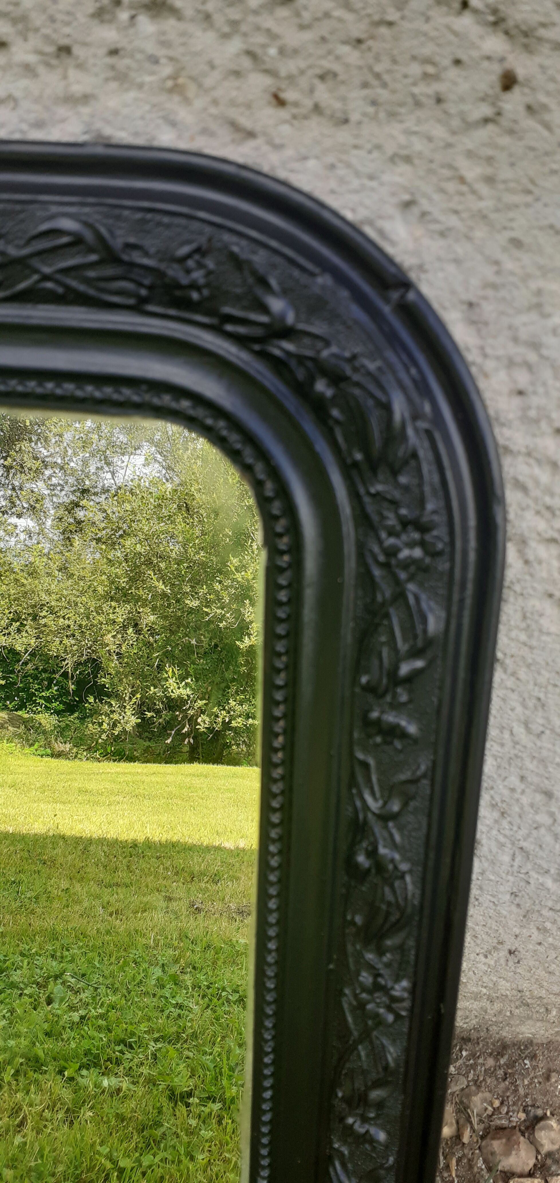 Mirror style louis Philippe sculpting black old 49x69cm