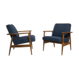 Armchairs created by M. Zieliński year 60 blue fabric