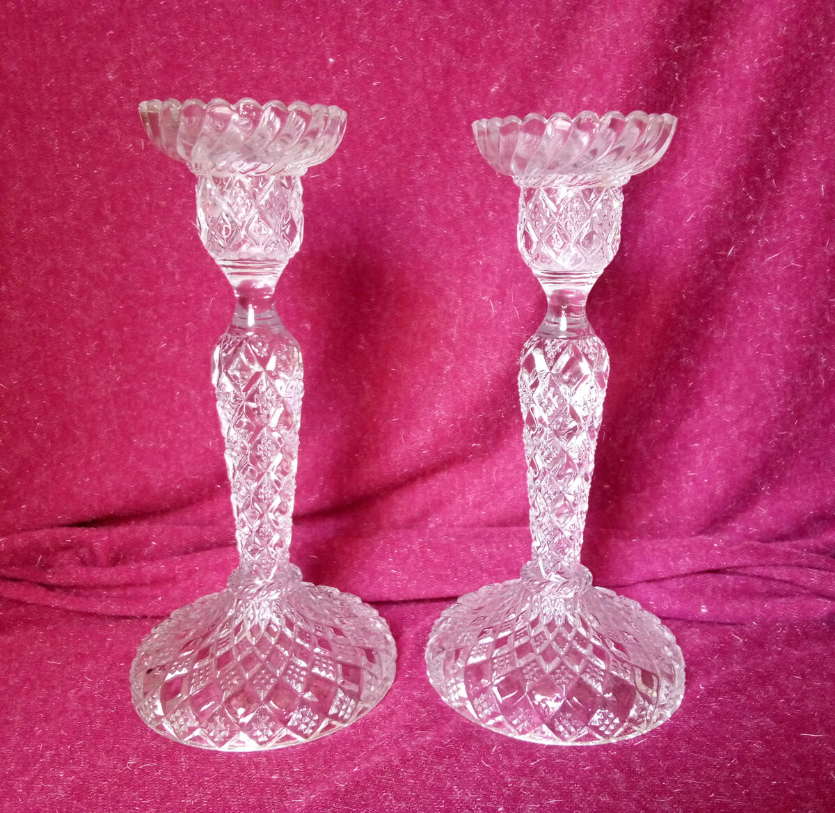 Pair of candlesticks way Crystal
