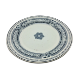 Round dish in st. Amand earthenware and Hamage model English diametre 29.7 cm